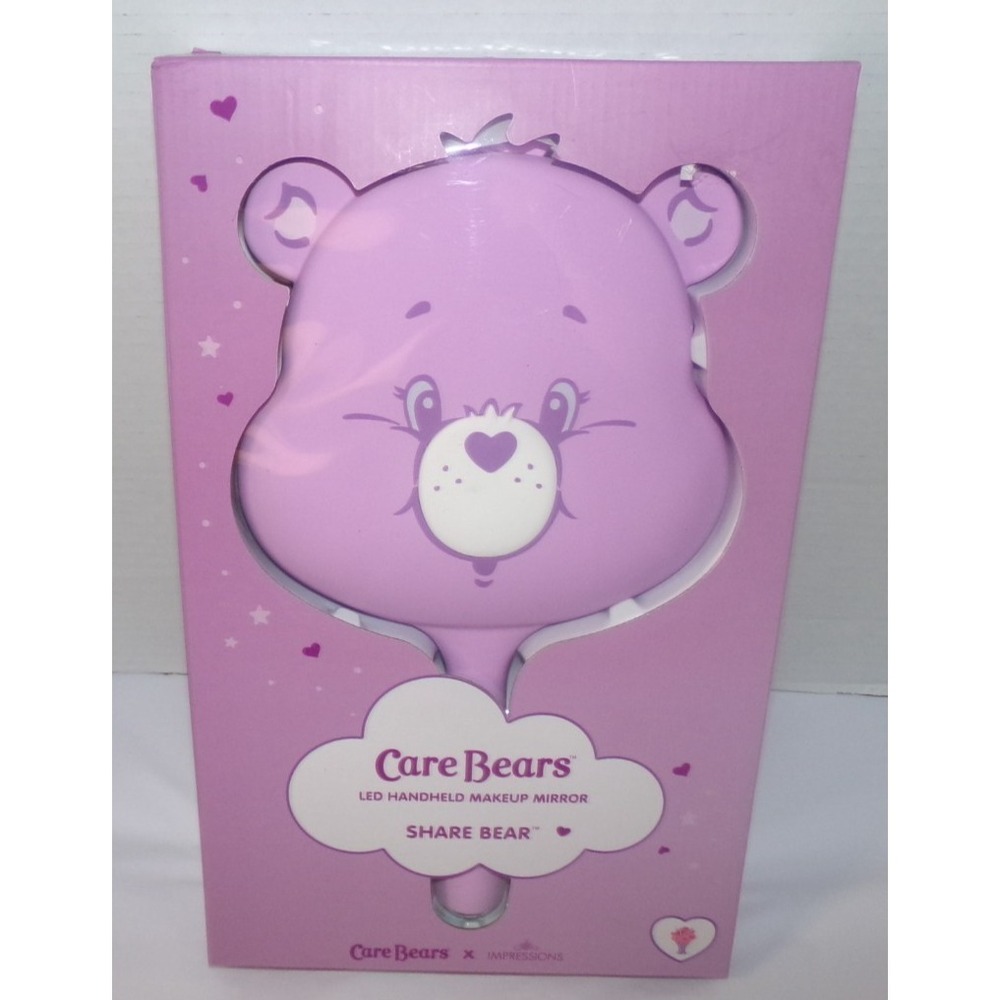 Care Bears‎ LED Handheld Makeup Mirror Share Bear New In Box